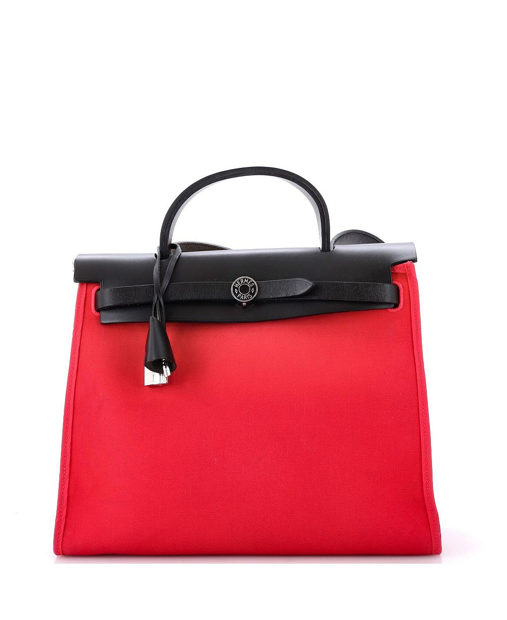 Hermes 31 Herbag Zip из кожи и ткани (б/у)