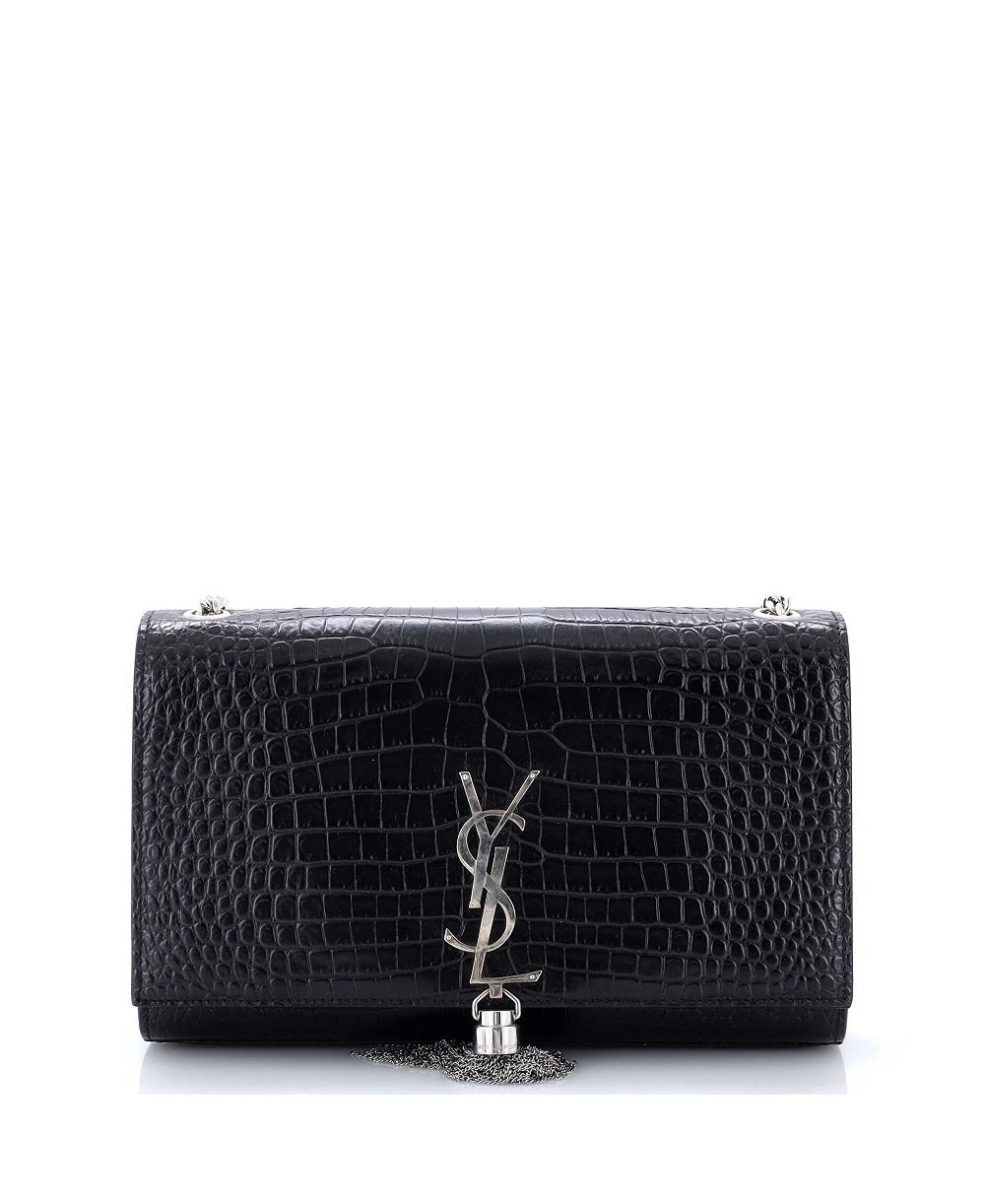 Сумка через плечо Pre-Owned Saint Laurent Medium Classic Monogram Tassel Embossed Leather