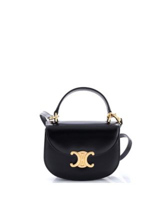 Сумка Pre-Owned Celine Mini Triomphe Besace Clea Top Handle Flap Leather