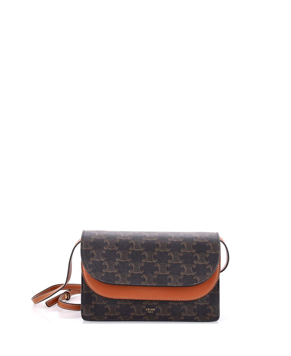 Кошелек Celine Triomphe Coated Canvas