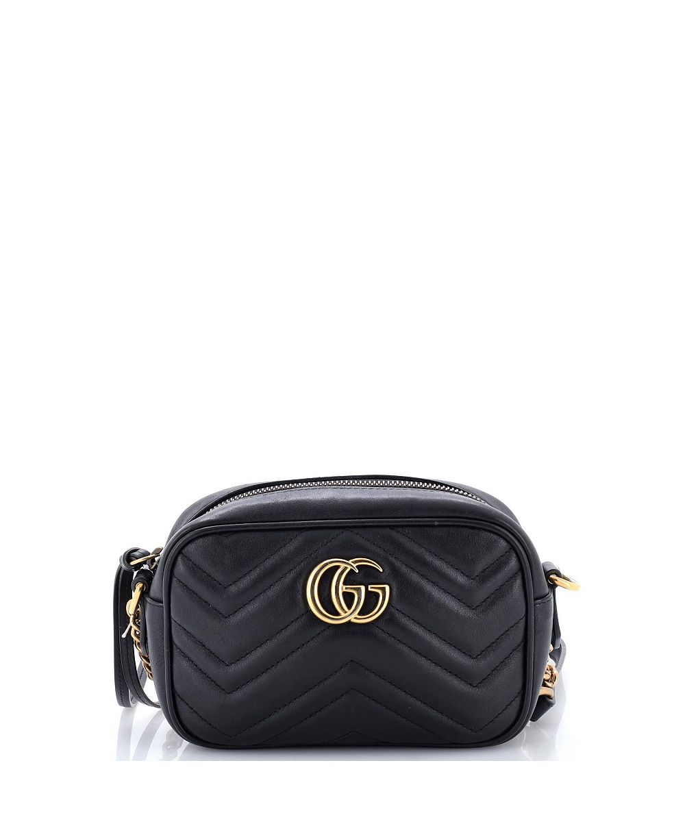 Подержанная сумка Gucci Mini GG Marmont через плечо из стеганой кожи