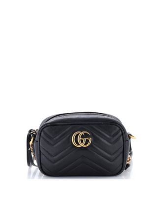 Подержанная сумка Gucci Mini GG Marmont через плечо из стеганой кожи