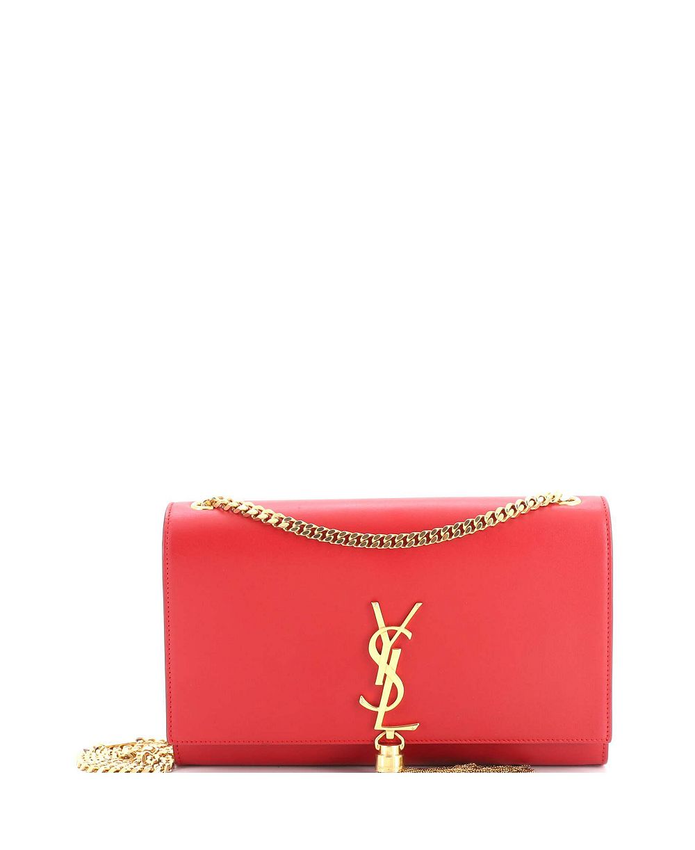 Брендовая сумка Saint Laurent Classic Monogram Tassel Crossbody из кожи
