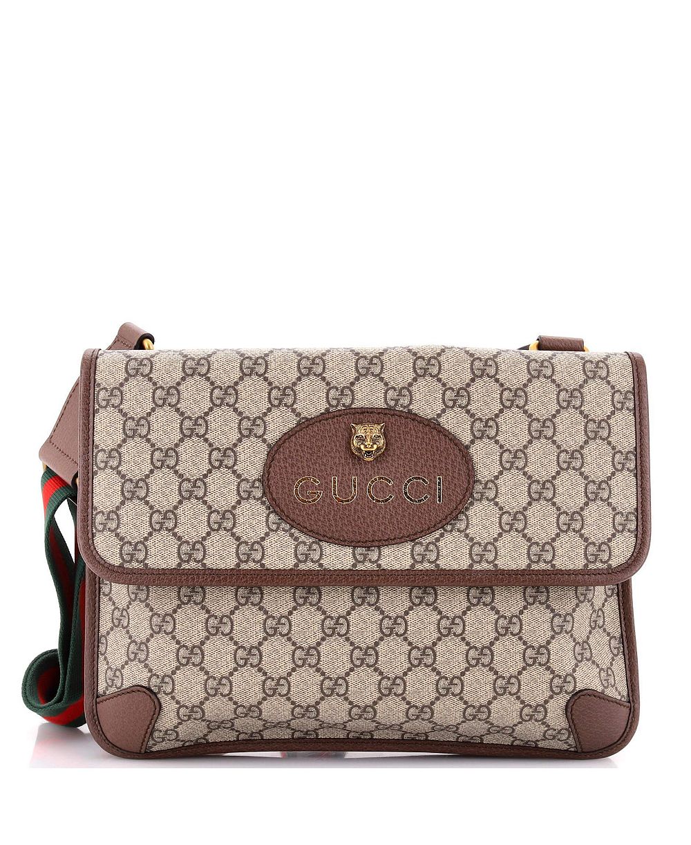 Gucci Neo Vintage Flap сумка мессенджер GG из покрытия canvas (б/у)