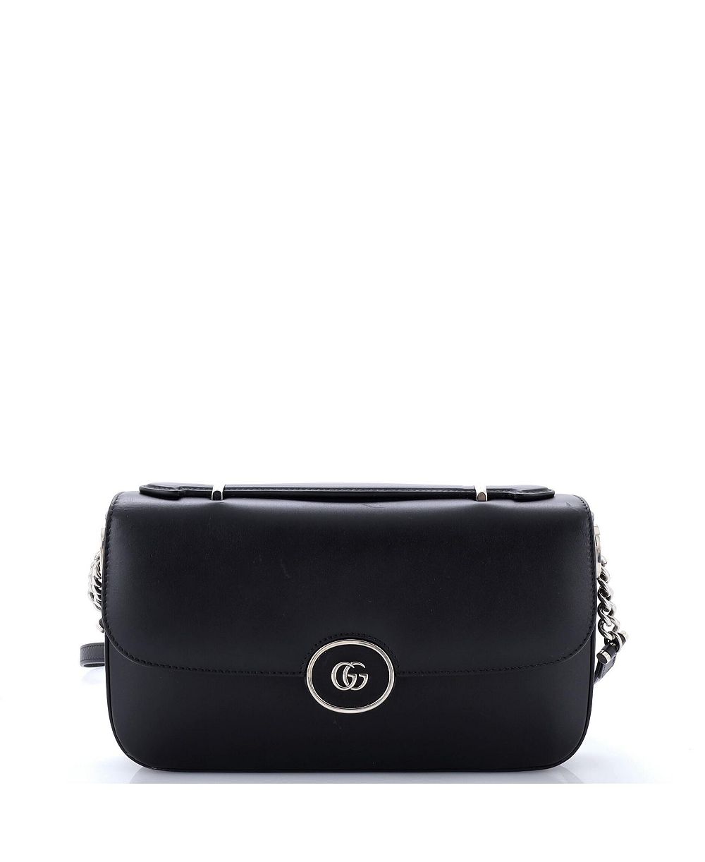 Gucci Petite GG Flap сумка через плечо кожаная Pre-Owned