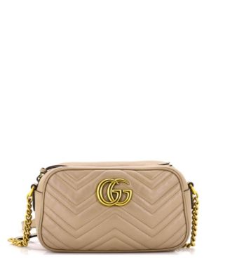 Б/у сумка через плечо Gucci Small GG Marmont Matelasse из кожи