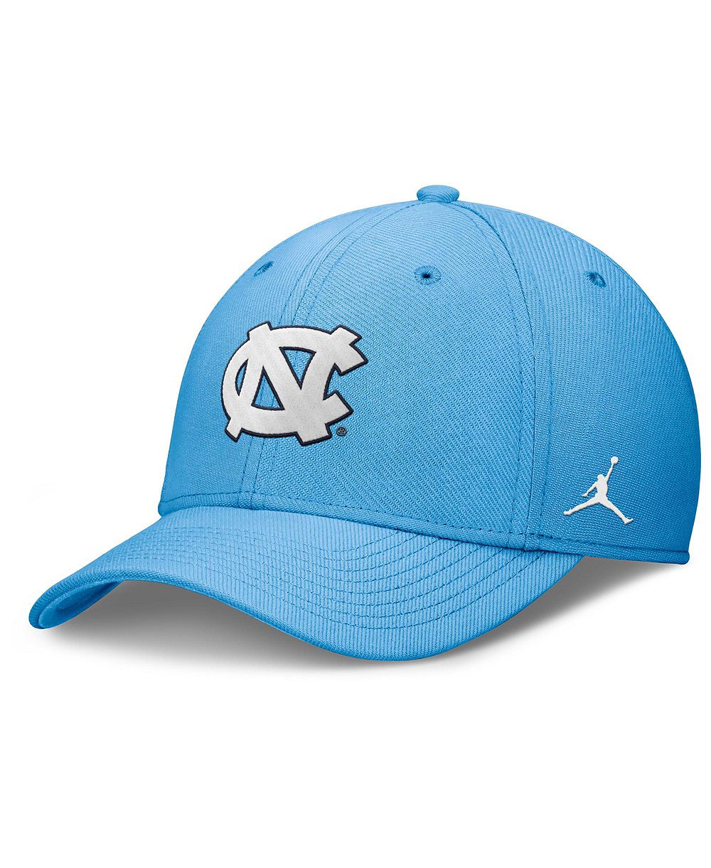 Мужская кепка Jordan Carolina Blue North Carolina Tar Heels Rise Swoosh Dri-FIT Flex