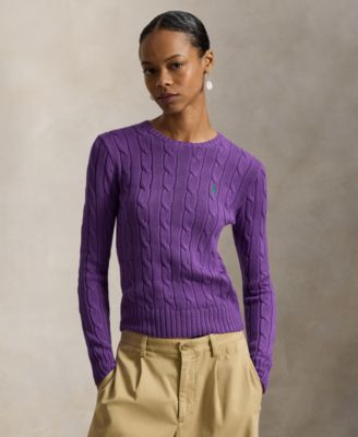 Женский хлопковый джемпер Polo Ralph Lauren Cable-Knit