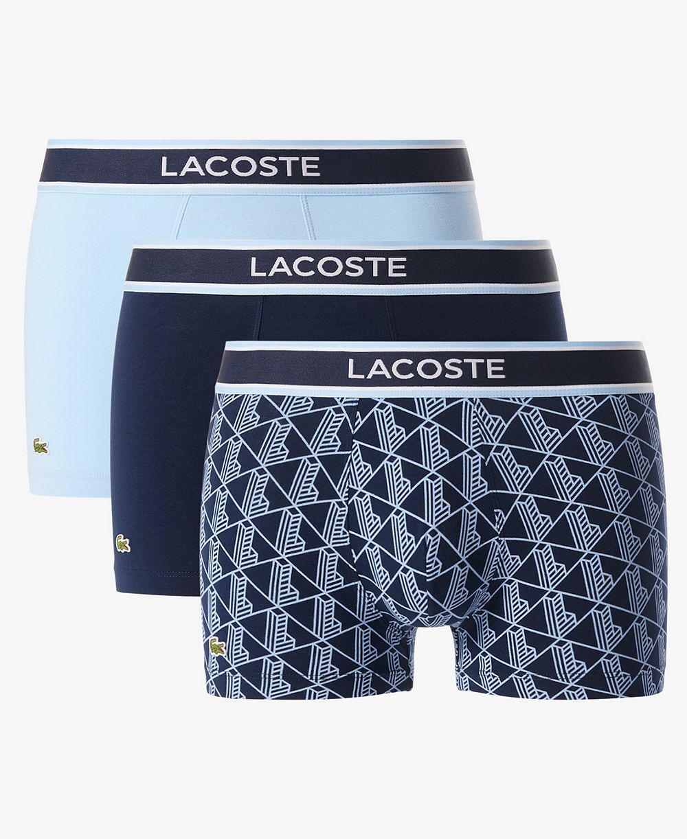 Мужские трусы Lacoste Monogram Trunks (набор из 3 шт.)