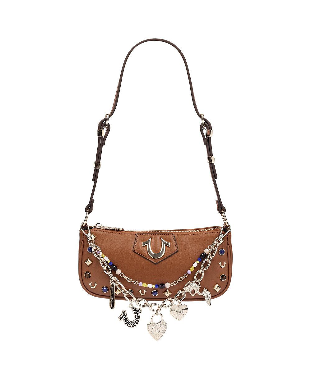 True Religion Chain and Studs Shoulder Bag