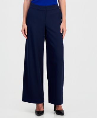Tahari ASL Women's Mid-Rise Wide-Leg Pants