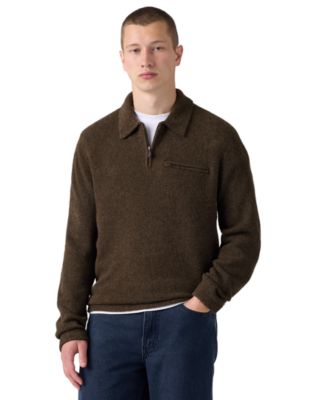 Мужской свитер Levi's® Boulder с воротником-стойкой на четверть длины, регулярный крой
