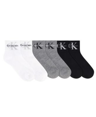 Женские спортивные носки Calvin Klein Monologo с поддержкой свода стопы, 1/2 махровые, до щиколотки, 6 шт