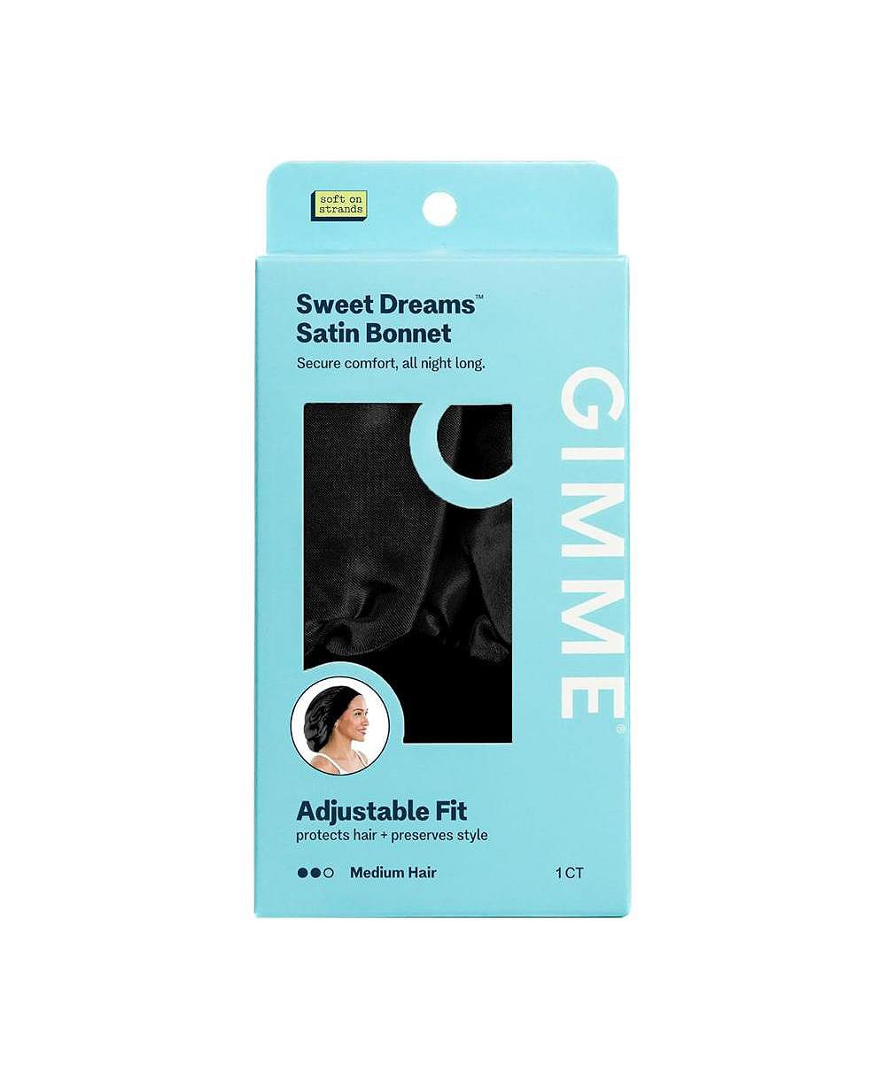 Gimme Beauty атласная ночная шапочка для волос, ультрамягкая, предотвращает пушистость, для средних волос, 1 шт