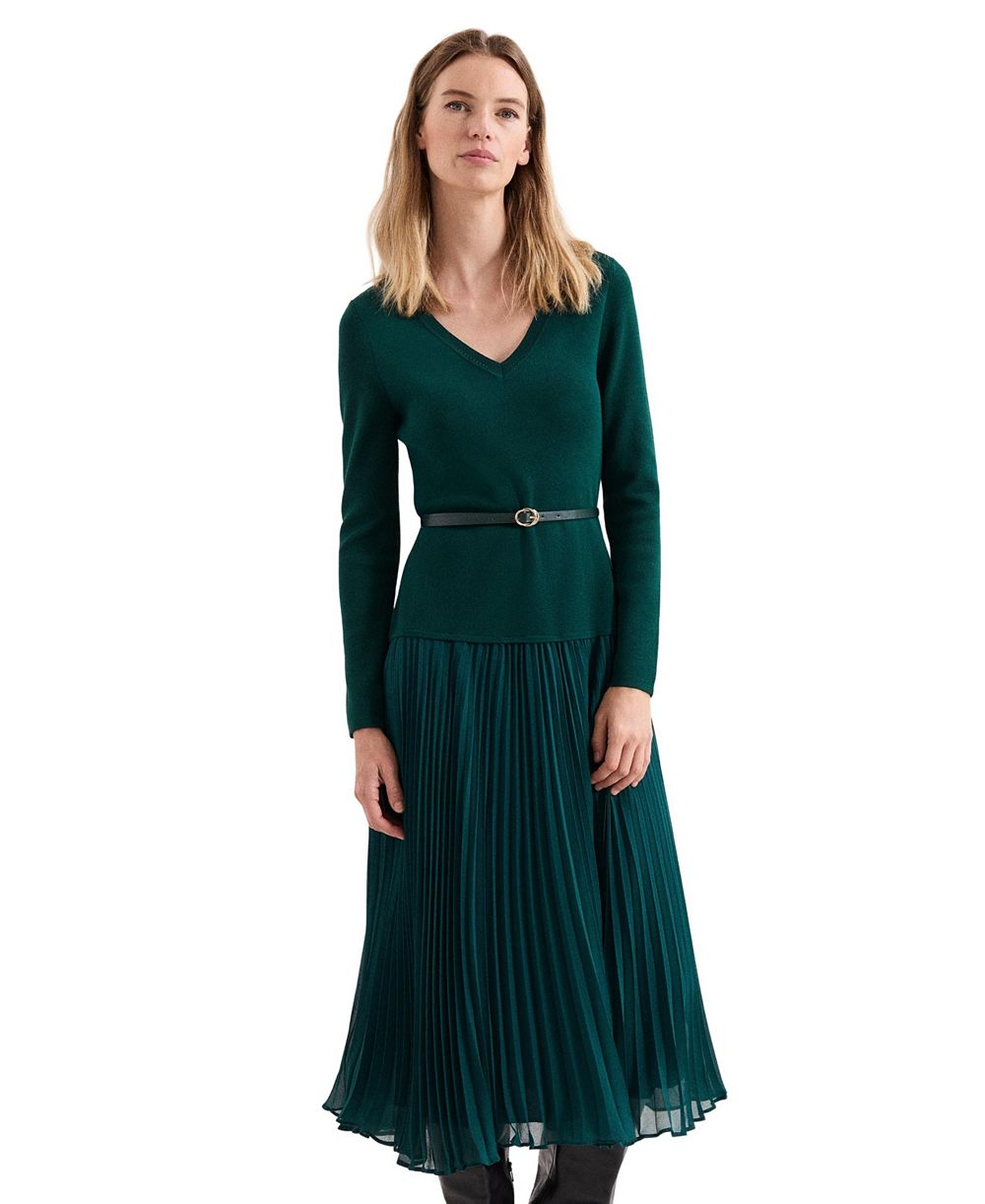 Phase Eight Женское трикотажное миди платье Kai V-Neck