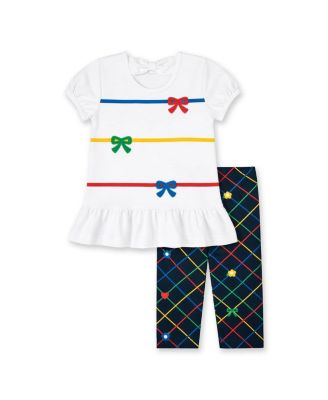 Florence Eiseman Little Girls 2T - 6X Knit Tunic And Printed Capri Leggings
