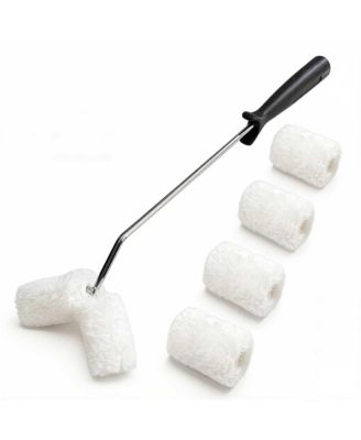 XDOVET Double Roller Brush Kit for Pipes Fences Balusters