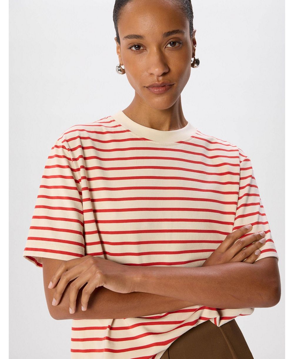 Футболка Whistles Women's Stripe Relaxed Cotton T-Shirt