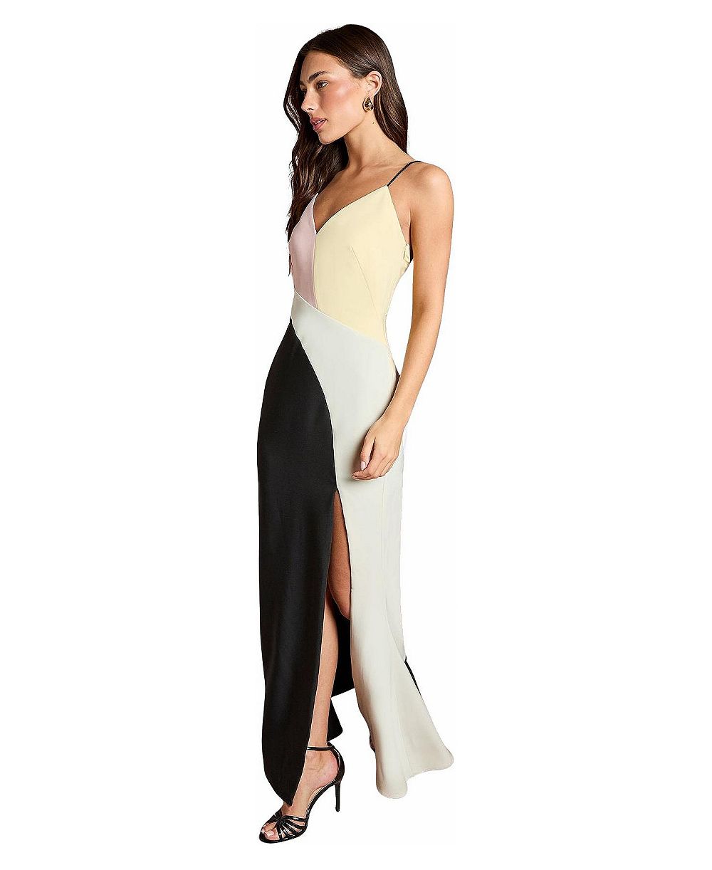 Женское платье макси Coast Colorblock V-Neck