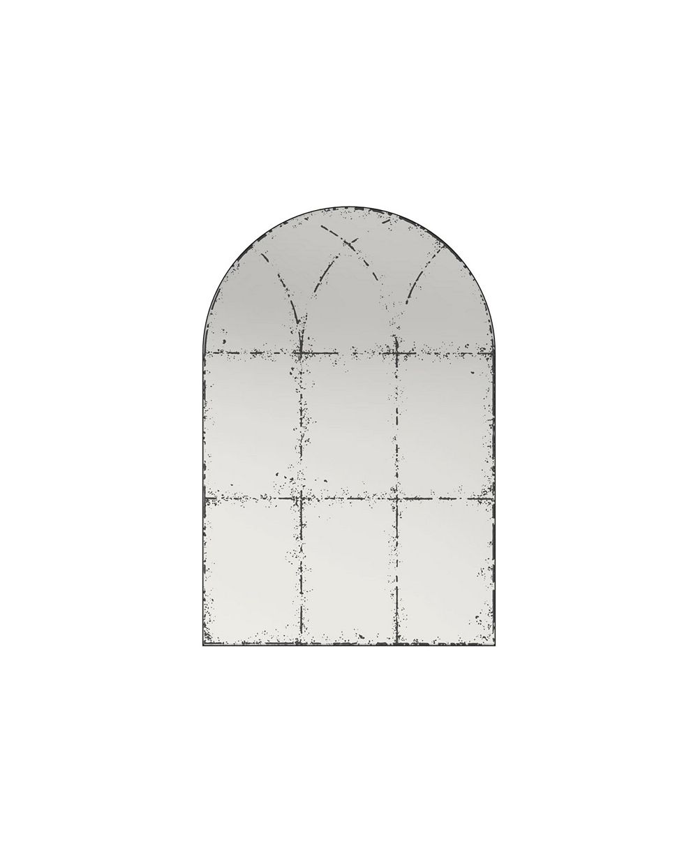 BUSDAYS Wall Mount Semi Circle Mirror Versatile Decor for Bedroom Living Room Dining Room Fireplace Foyer