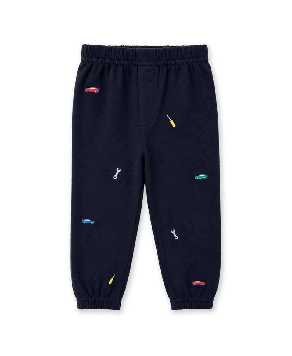 Florence Eiseman Baby Boy 12M - 24M French Terry Jogger с машинками и инструментами