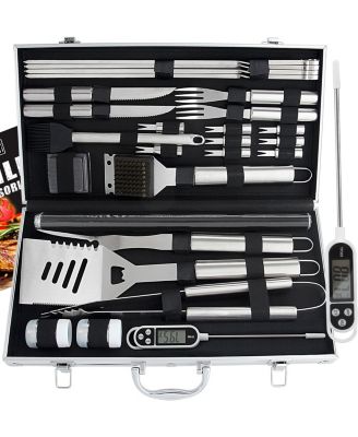 XDOVET BBQ Grill Accessories Set Stainless Steel Case