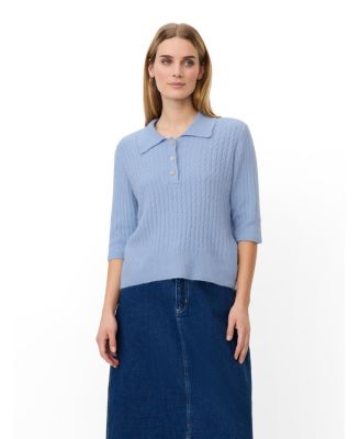 Masai Copenhagen Женский трикотажный поло MaFynoria Short Sleeve Relaxed