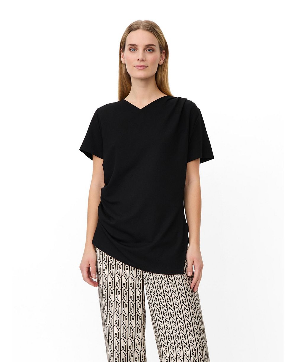 Женская футболка Masai Copenhagen Women's MaDorel V-Neck Short-Sleeve Draped T-Shirt