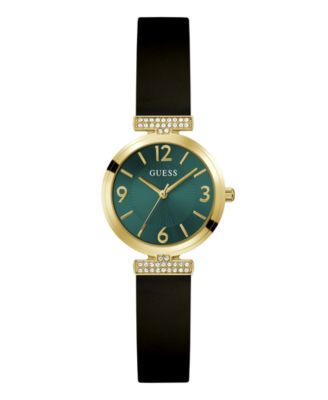 Женские кварцевые часы GUESS Black Silicone 28mm