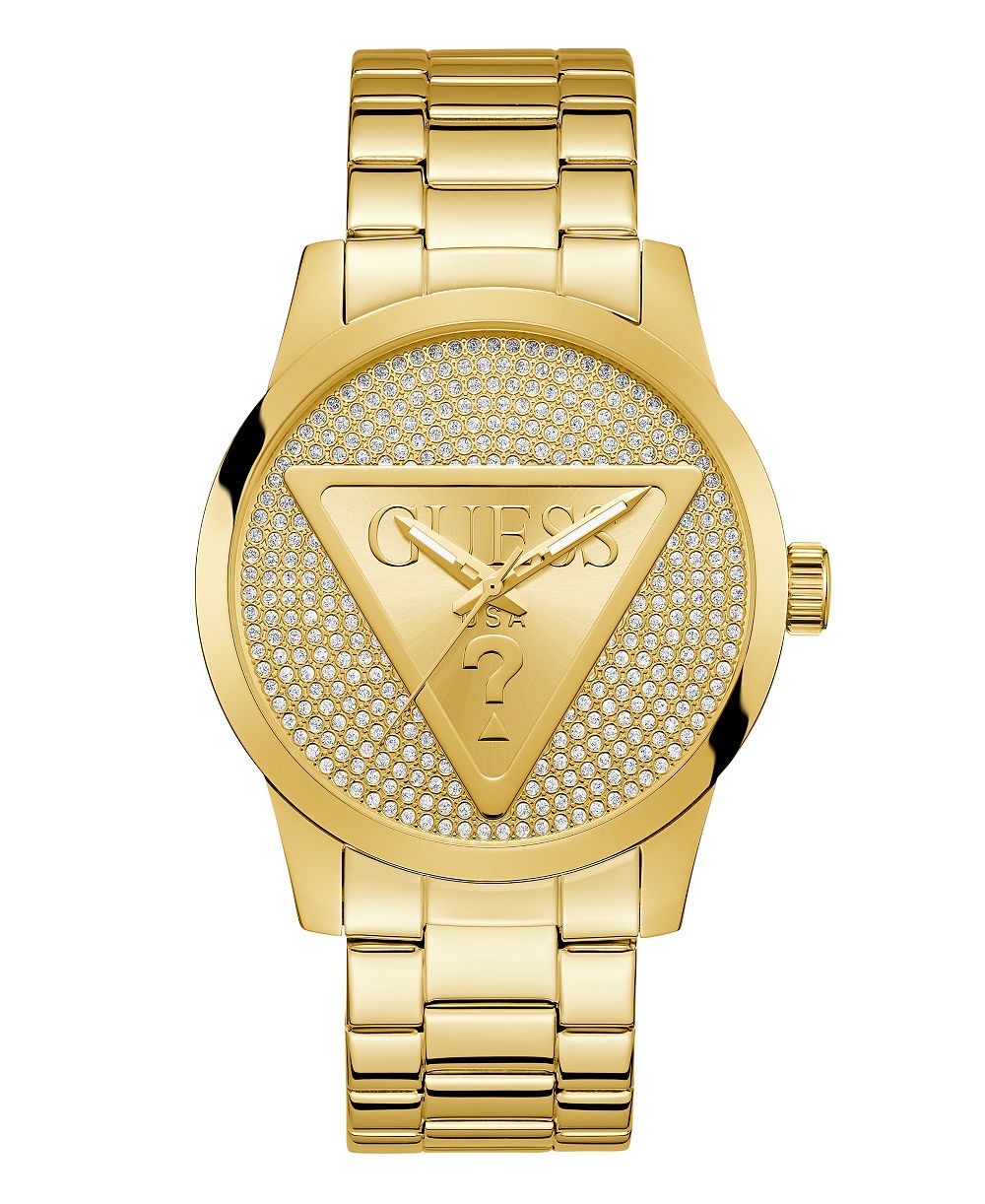 Мужские часы GUESS Quartz Gold-Tone Stainless Steel 44mm