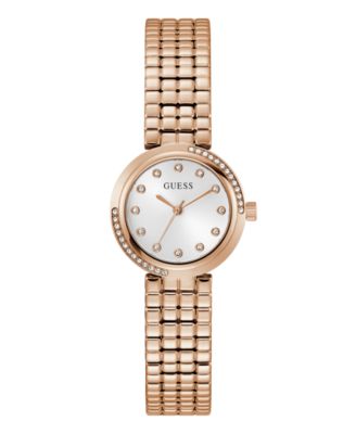 GUESS Women's Quartz Rose Gold -Tone Stainless Steel Watch 28mm
