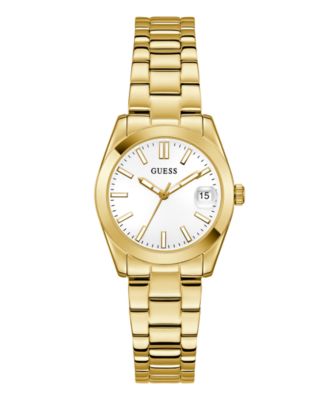 GUESS Women's Quartz Gold-Tone Stainless Steel Watch 32mm