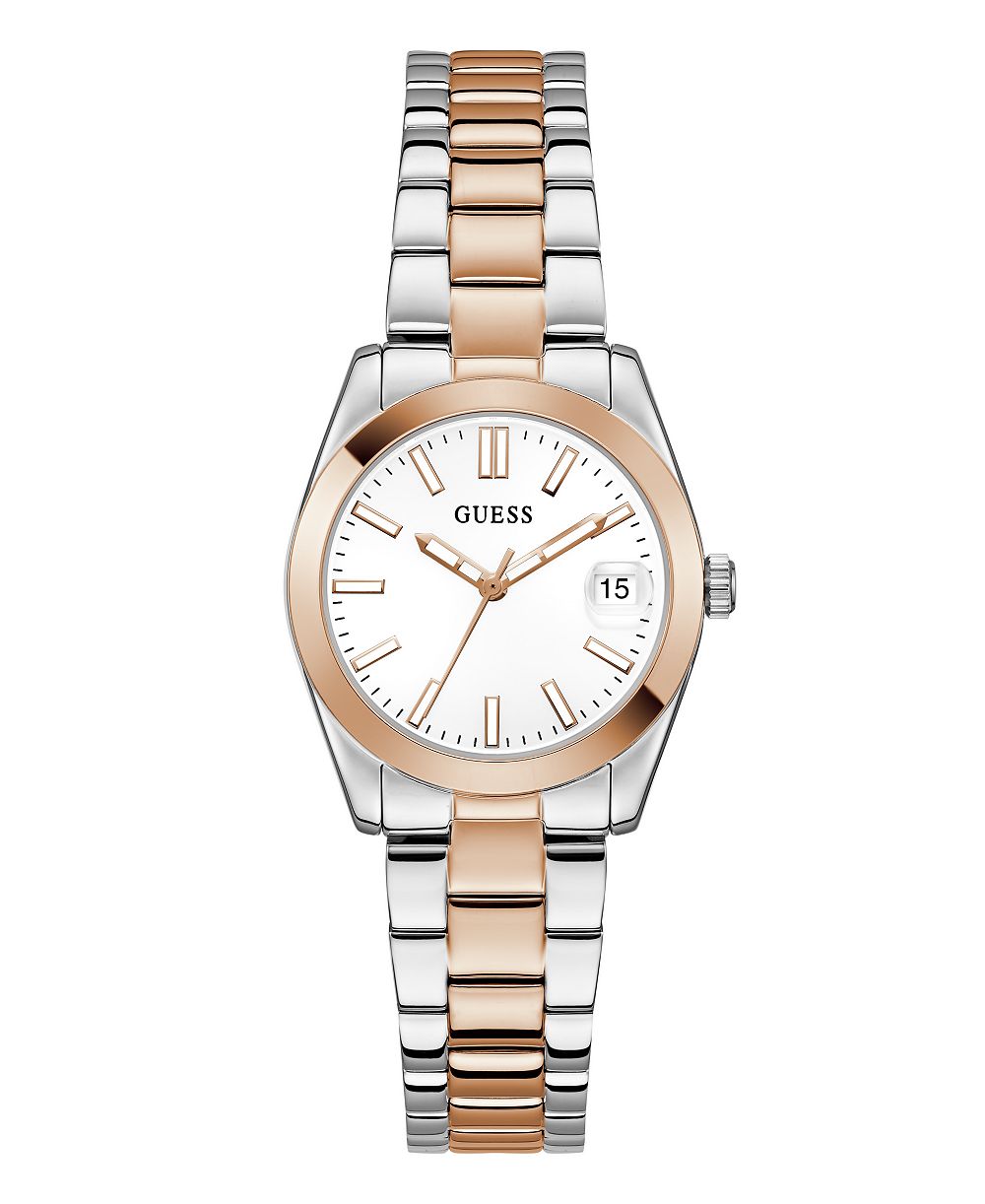 GUESS женские кварцевые часы Two-Tone Stainless Steel, 32mm
