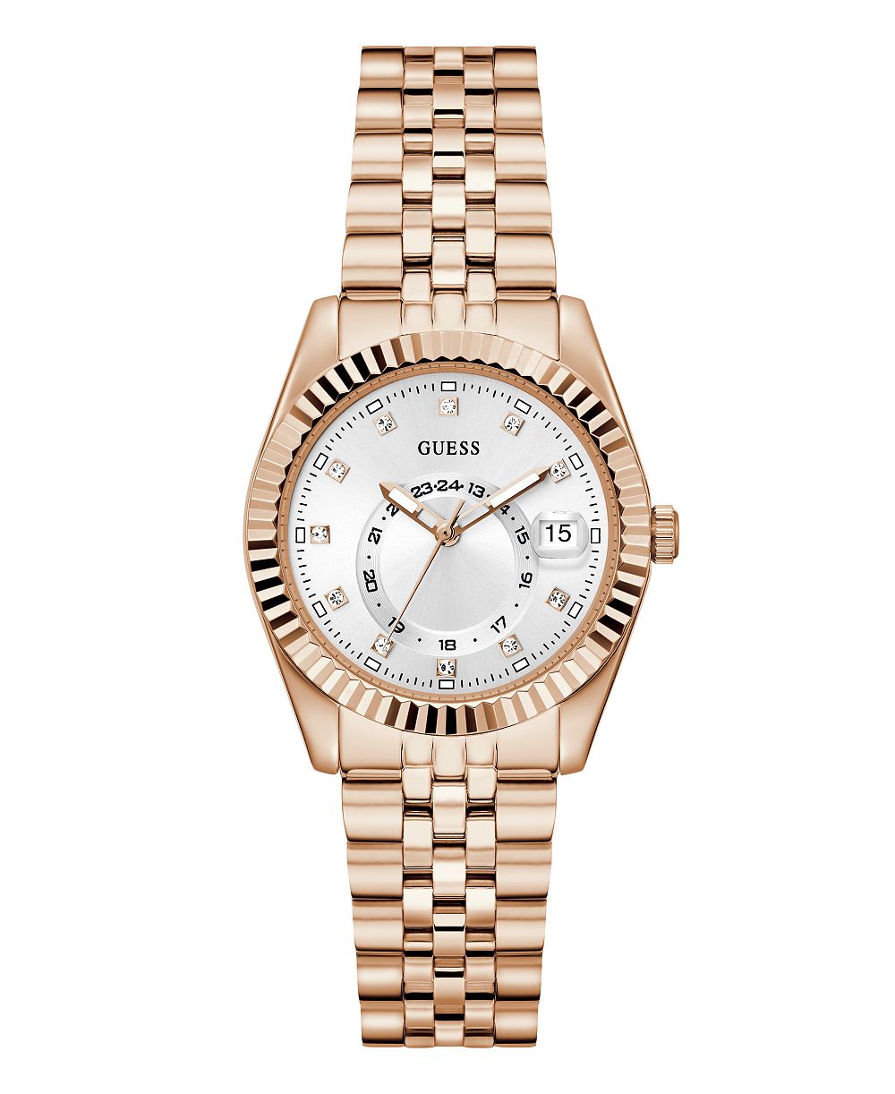 GUESS Женские кварцевые часы из нержавеющей стали Rose Gold-Tone, 34mm