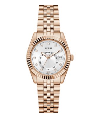 GUESS Женские кварцевые часы из нержавеющей стали Rose Gold-Tone, 34mm