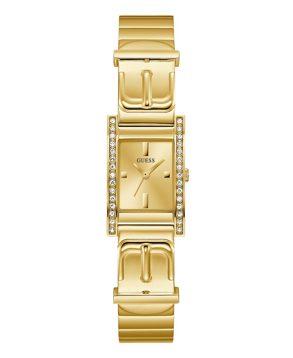 GUESS Женские часы из нержавеющей стали, 43mm x 42mm, золотистый цвет