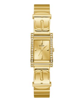 GUESS Женские часы из нержавеющей стали, 43mm x 42mm, золотистый цвет