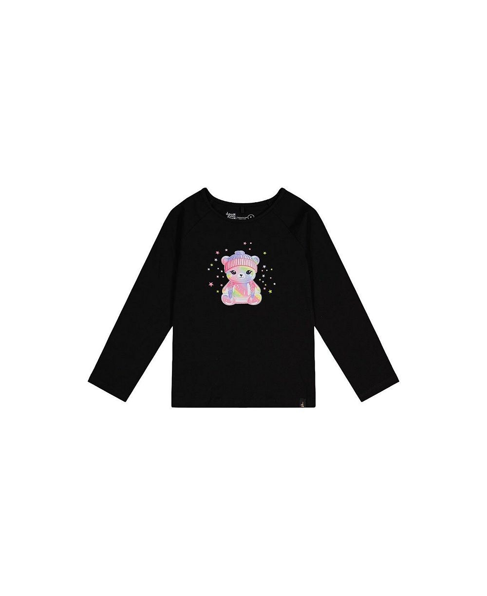 Детская хлопковая футболка Deux par Deux Little and Big Girl Raglan