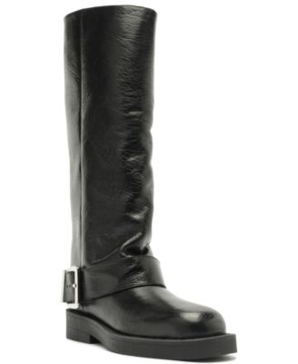 Schutz Women's Patrice Up Round Toe Tall Boots