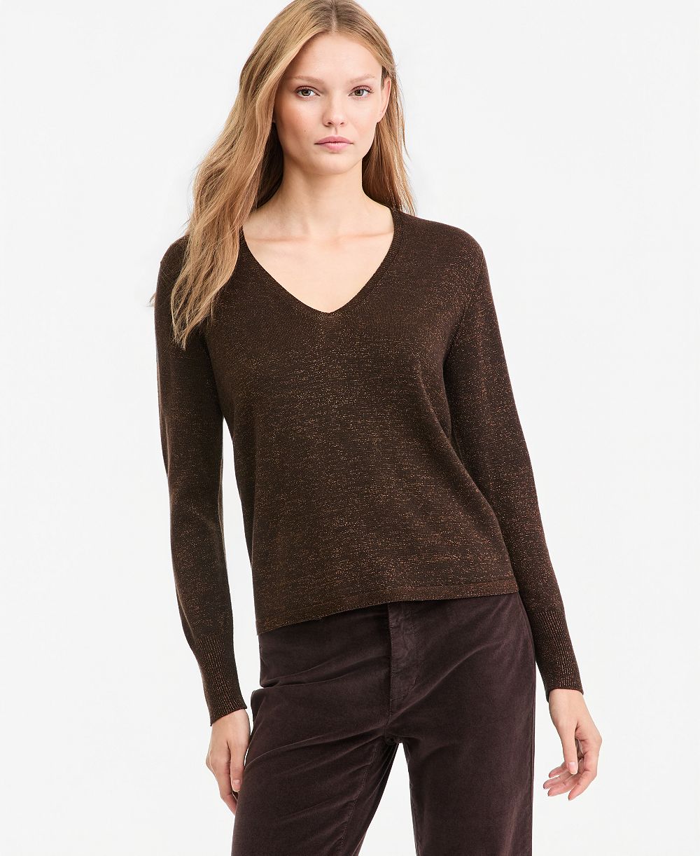 Kobi Halperin Women's Vinny V-Neck Lightweight Loose Sweater