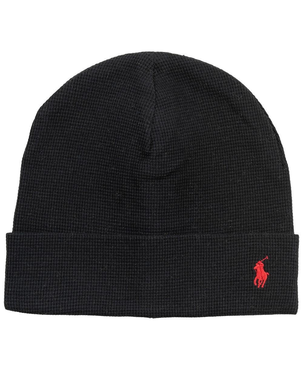 Polo Ralph Lauren мужская теплая шапка-бини с рубчиковой вязкой