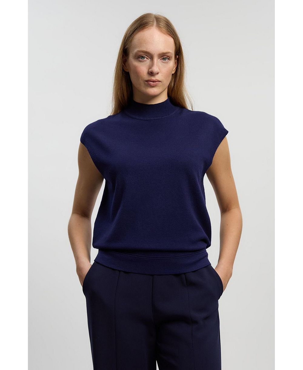 Karen Millen Женский трикотажный топ с высоким воротником
