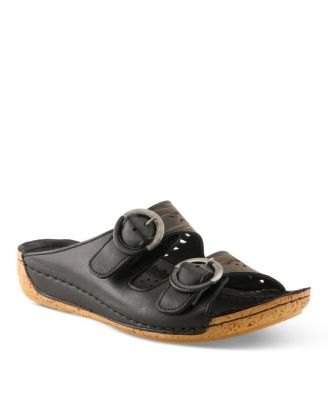 Женские босоножки Spring Step Gelatia Slide Wedge с лазерной перфорацией