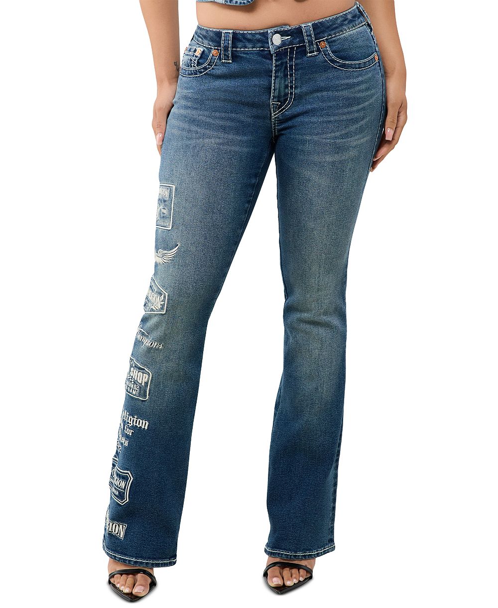 True Religion Women's Becca Low-Rise Bootcut Y2K Jeans