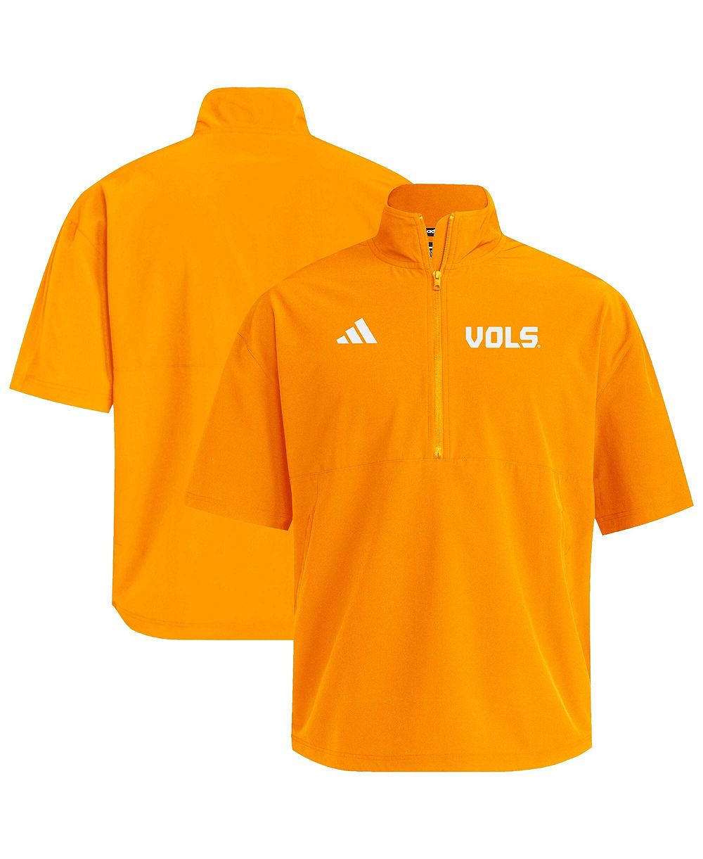 Мужская толстовка Adidas Tennessee Orange Tennessee Volunteers Woven Quarter-Zip Short Sleeve Pullover