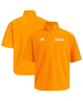 Adidas Men's Tennessee Orange Tennessee Volunteers Woven Quarter-Zip Short Sleeve Pullover