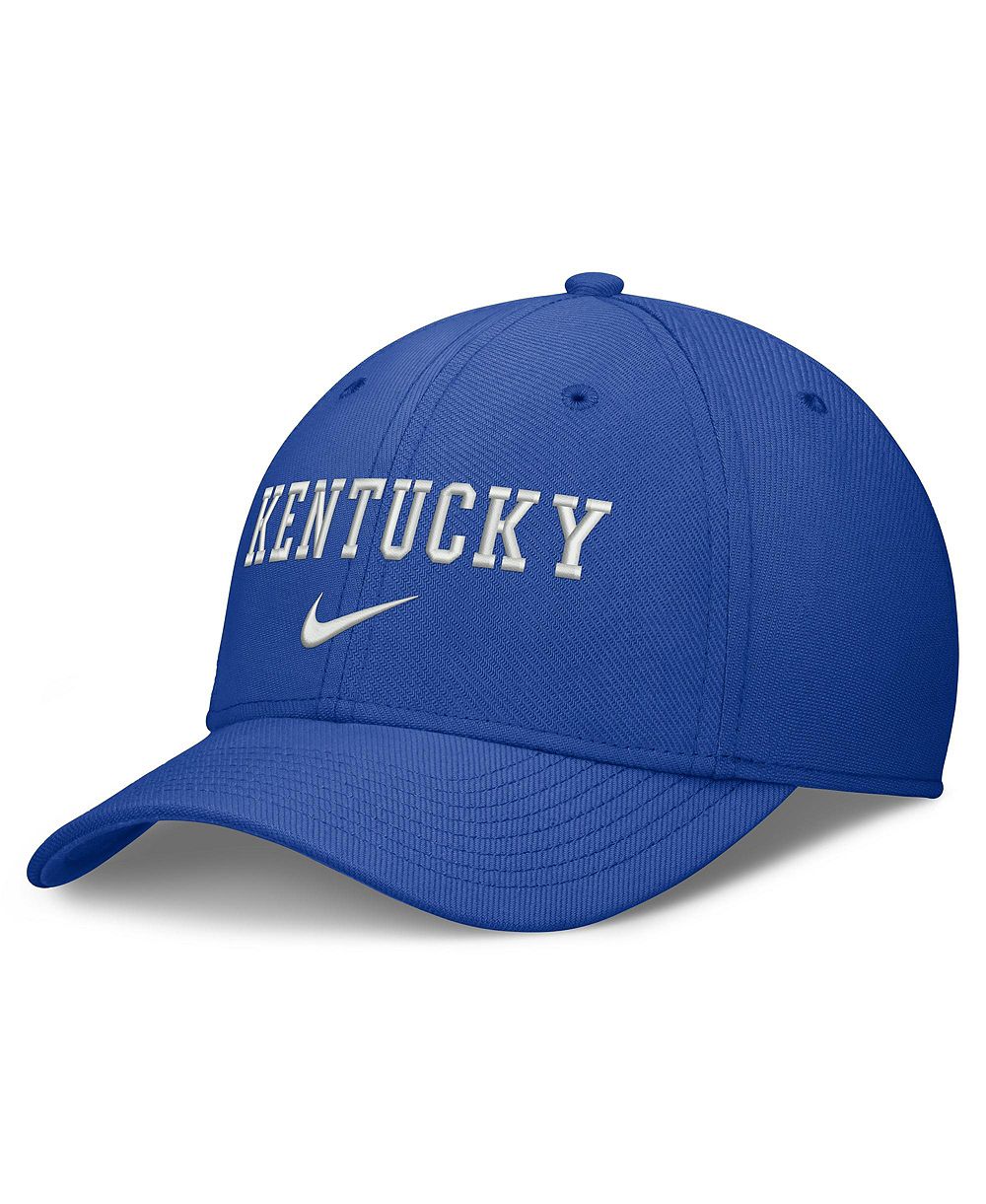 Мужская кепка Nike Royal Kentucky Wildcats Rise On-Field SwooshFlex Dri-FIT Flex