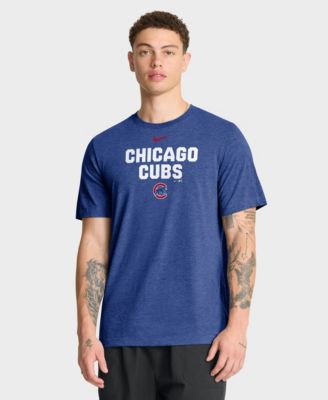 Мужская футболка Nike Chicago Cubs Stacked Tri-Blend