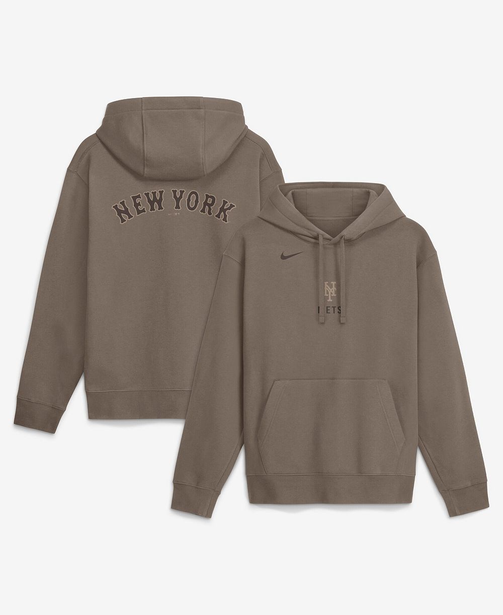 Nike Men's Brown New York Yankees Fashion Club Pullover Hoodie