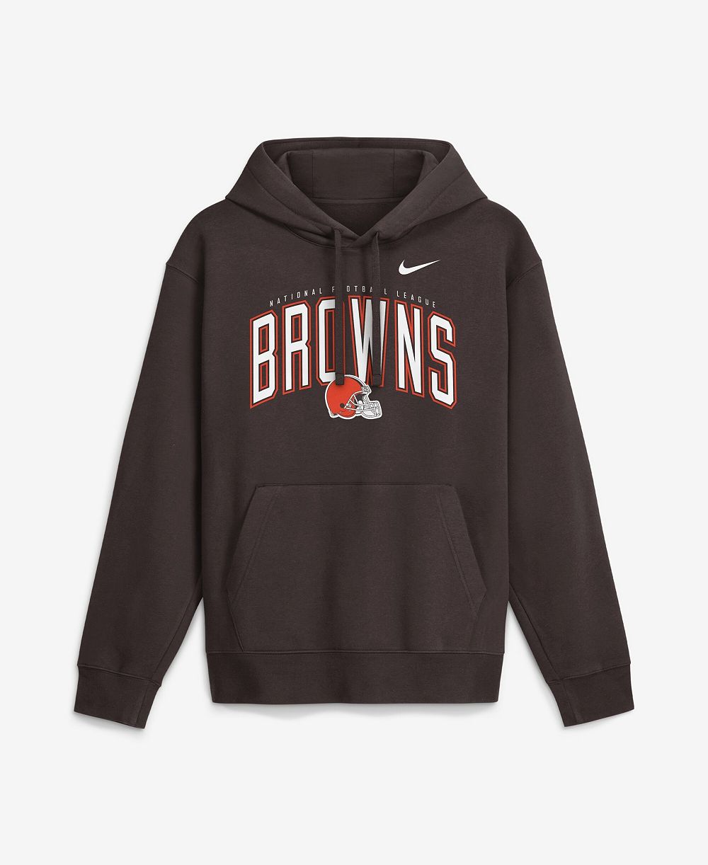 Мужское худи Nike Cleveland Browns Expect Victory Club Fleece Pullover